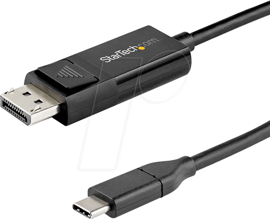 0065030887939 - StarTechcom 3ft 1m USB C to DisplayPort 14 Cable 8K 60Hz 4K Bidirectional DP to USB-C or USB-C to DP Reversible Video Adapter Cable HBR3 HDR DSC USB Type C Thunderbolt 3 Monitor Cable - 8K USB-C to DP Cable (CDP2DP141MBD) - DisplayPort-Kabel 