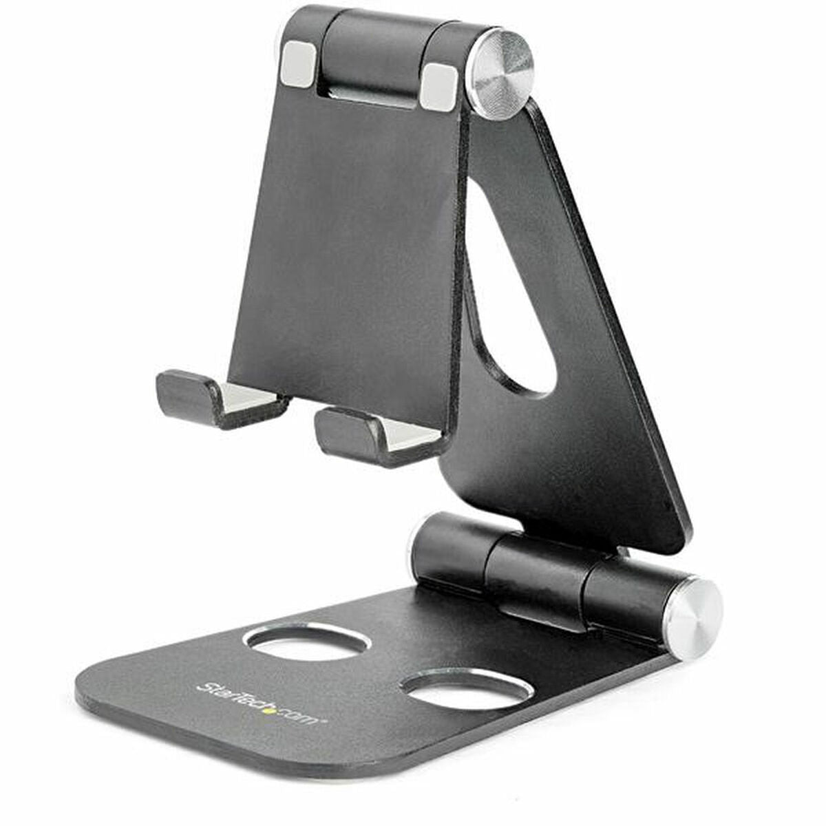 0065030888028 - StarTechcom Phone and Tablet Stand - Foldable Universal Mobile Device Holder - Smartphones Tablets - Adjustable Cell Phone Stand for Desk - Schreibtischständer für Handy Tablet - bis zu 3300cm (13) - Schwarz