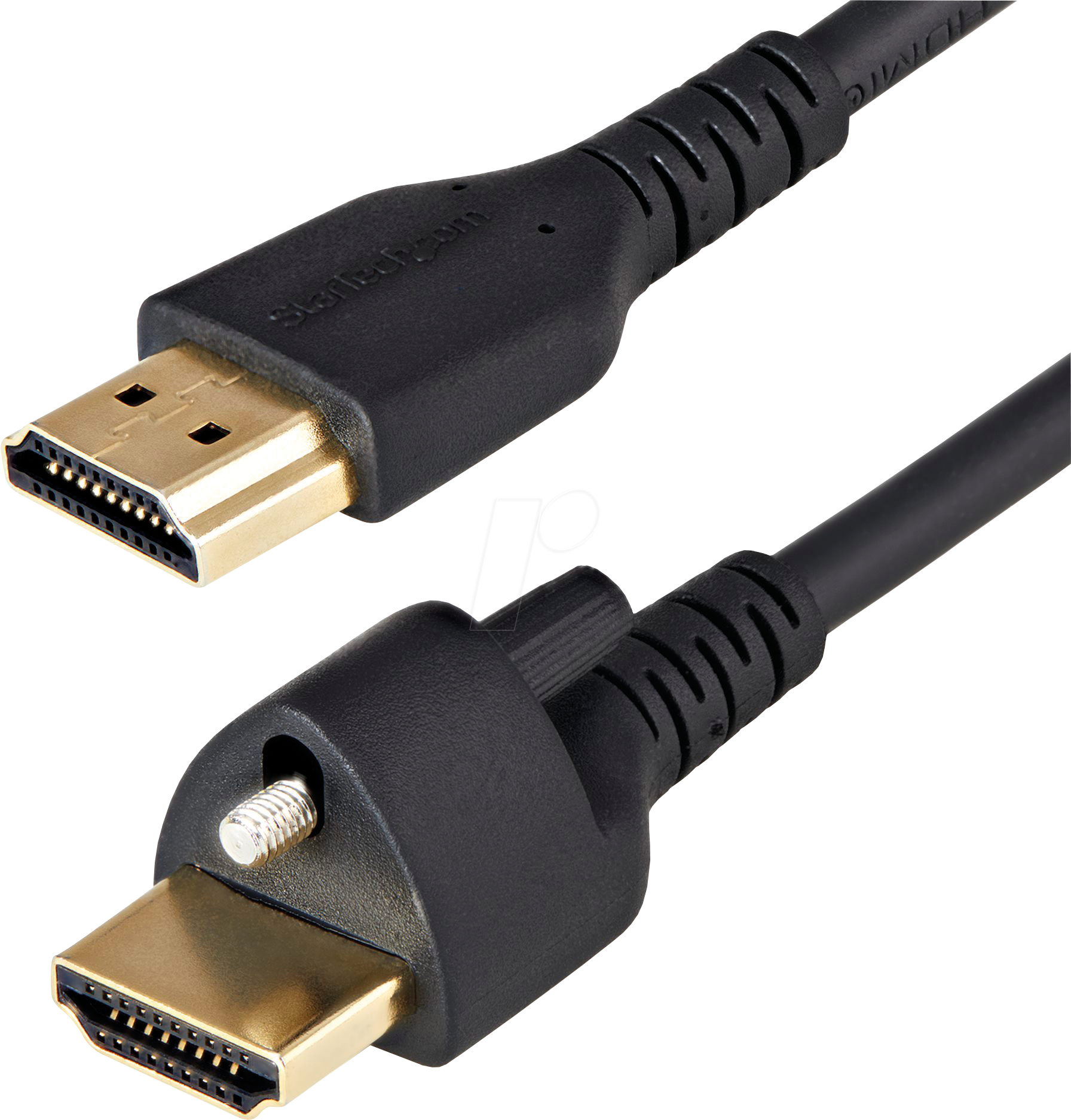 0065030889865 - StarTechcom 2m High Speed HDMI Kabel - 4K 60Hz HDR - HDMI-20-Monitorkabel mit Verriegelungsschraube für sichere Verbindung - HDMI-Kabel mit Ethernet - St St (HDMM2MLS) - HDMI-Kabel mit Ethernet - 2 m