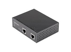 0065030891363 - StarTechcom Industrial Gigabit Ethernet PoE Injector - 30W 8023at PoE + Midspan 48V-56VDC Hutschiene Power over Ethernet Adapter - -40°C bis 75°C - Kameras Sensoren WLAN Zugang (POEINJ30W) - Power Injector - 30 Watt