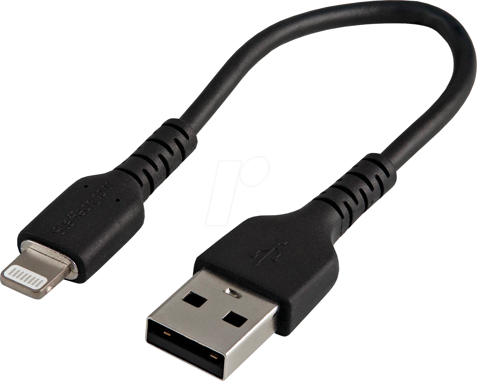 0065030891738 - StarTechcom 30cm USB-A auf Lightning-Kabel - Hochbelastbare robuste Aramidfaser - Lade- Synchronisationskabel - Apple MFi-zertifiziert iPad iPhone 12 - Schwarz (RUSBLTMM30CMB) - Lightning-Kabel - Lightning   USB - 30 cm