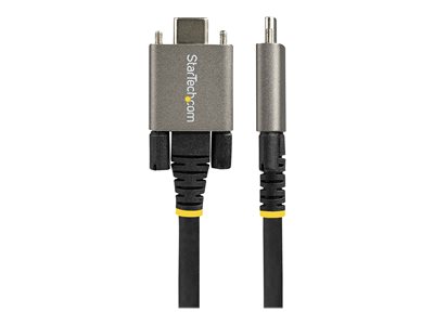0065030893459 - StarTechcom 1m USB-C Kabel mit Schraubensicherung 10Gbit s - USB 31 32 Gen 2 Typ-C Kabel - 100W (5A) Power Delivery Laden DP Alt Modus - USB-C Kabel zum Laden Synchronisieren (USB31CCSLKV1M) - USB Typ-C-Kabel - USB-C zu USB-C - 1 m