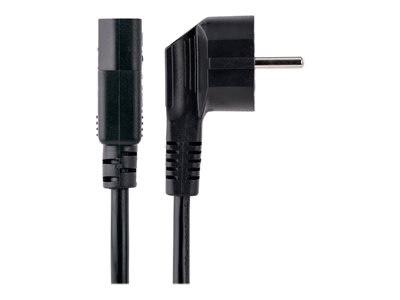 0065030894289 - StarTechcom 1m (3ft) Computer Power Cord 18AWG EU Schuko to C13 Power Cord 10A 250V Black Replacement AC Cord TV Monitor Power Cable Schuko CEE 7 7 to IEC 60320 C13 Power Cord - PC Power Supply Cable (713E-1M-POWER-CORD) - Stromkabel - CEE 