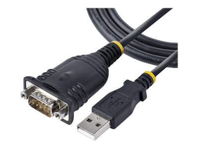 0065030894586 - StarTechcom 3ft (1m) USB to Serial Cable DB9 Male RS232 to USB Converter USB to Serial Adapter for PLC Printer Scanner Network Switches USB to COM Port Adapter - Prolific IC Automatic Handshake Windows macOS (1P3FP-USB-SERIAL) - Kabel seriel