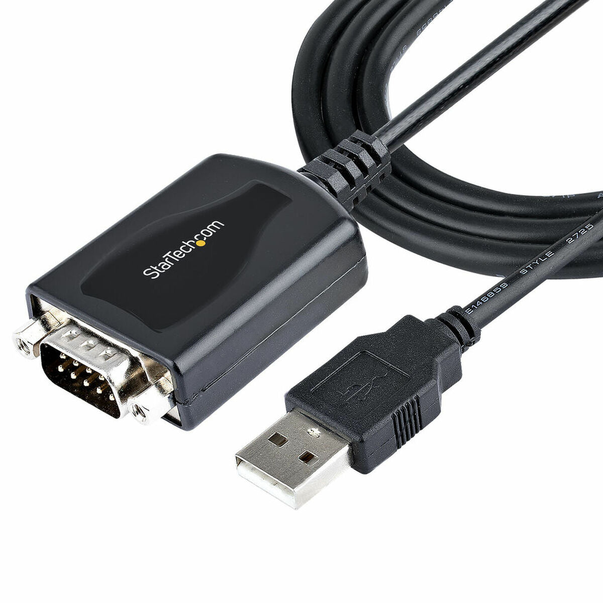 0065030894593 - StarTechcom 3ft (1m) USB to Serial Cable with COM Port Retention DB9 Male RS232 to USB Converter Straight Through USB to Serial Adapter for PLC Printer Scanner - Prolific IC Automatic Handshake Windows Mac OS - Serieller Adapter - USB - RS-232