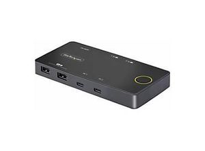 0065030897648 - StarTechcom 2-Port USB-C KVM Switch Single-4K 60Hz HDMI Monitor Dual-100W Power Delivery Pass-through Ports Bus Powered USB Type-C USB4 Thunderbolt 3 4 Compatible - Small Form Factor (C2-H46-UC2-PD-KVM) - KVM-Switch - 2 x KVM Audio USB - 1 lo