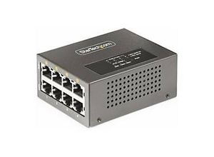 0065030900928 - StarTechcom 4-Port Multi-Gigabit PoE++ Injector 5 25G Ethernet (NBASE-T) PoE PoE+ PoE++ (8023af 8023at 8023bt) 160Watts Power Budget Wall DIN Rail Mountable - Unmanaged For IP Cameras Wireless APs POSs (AS445C-POE-INJECTOR) - Power Injec