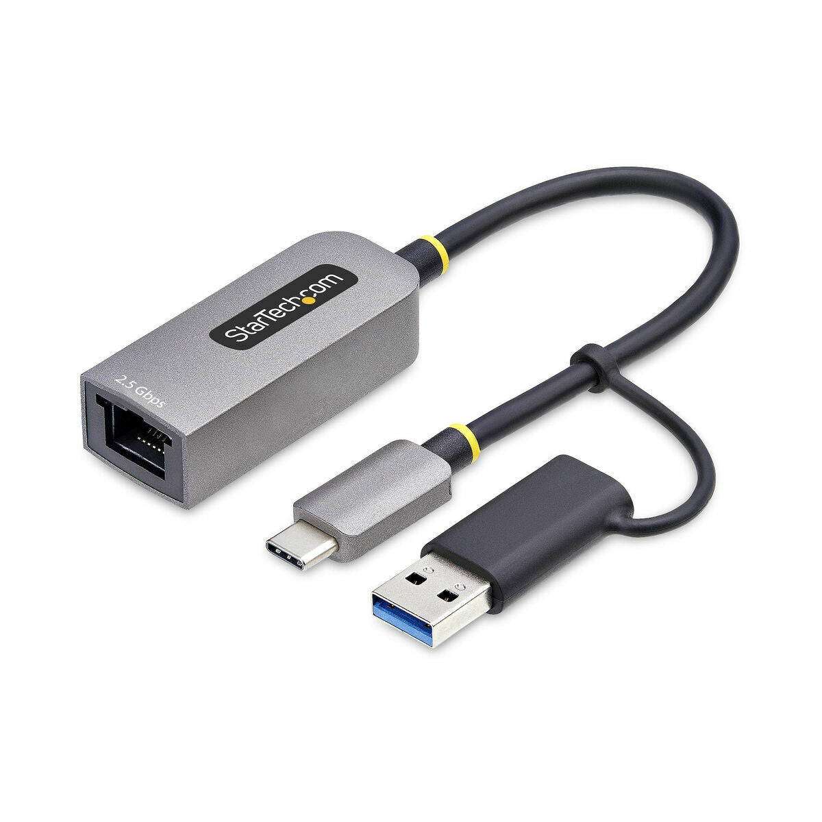 0065030905176 - 25GbE USB-C to Ethernet Adapter with USB-A Converter - network adapter - USB-C 32 Gen 1   Thunderbolt 3 - 10M 100M 1G 25 Gigabit Ethernet