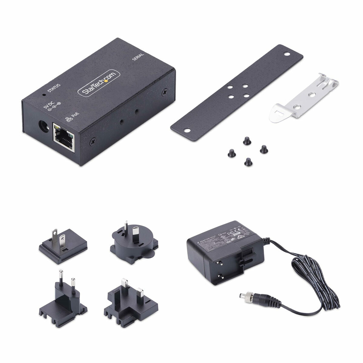 0065030906005 - Serial to Ethernet Adapter IP LAN to RS232 DB9 Converter - device server - PoE - TAA Compliant