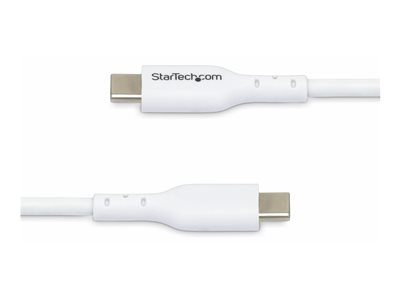 0065030911863 - 33ft (1m) USB-C Charging Cable Charge & Sync 60W (3A) PD USB 20 Laptop Charger Cable - White USB C Charging Cord - USB-C cable - 24 pin USB-C to 24 pin USB-C - 1 m