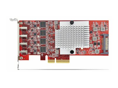 0065030920292 - 4-Port USB Type-C PCIe Card USB-C 10Gb 4x Controllers TAA - USB adapter - PCIe 30 x4 - USB-C 32 Gen 2 x 4 - TAA Compliant
