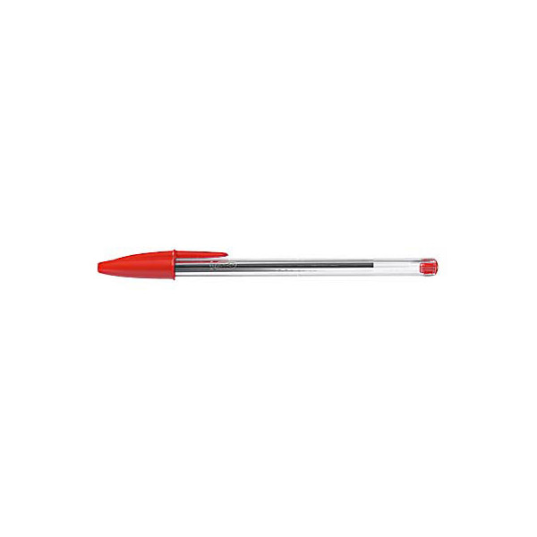 0070330129634 - Kugelschreiber Cristal transparent rot Mine 04mm Schreibfarbe rot 0070330129634 BIC 50 Stück