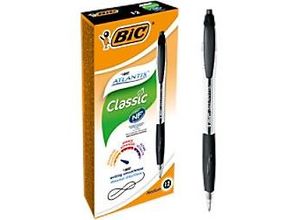 0070330136717 - BIC Atlantis Classic Kugelschreiber Schwarz Mittel 04 mm 12 Stück