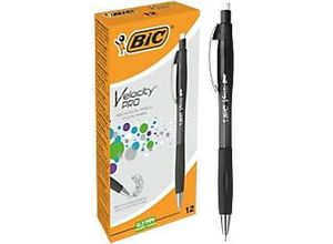 0070330408388 - BIC Velocity Pro 07 mm HB Druckbleistifte - Schwarze Griffzone Schachtel à 12 Stifte