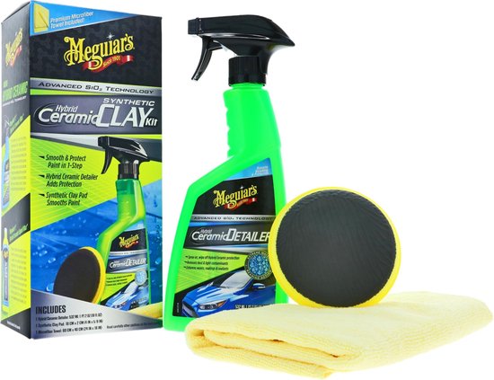 0070382015381 - Meguiars Hybrid Ceramic Synthetic Clay Kit - Keramische Synthetik Clay Kit