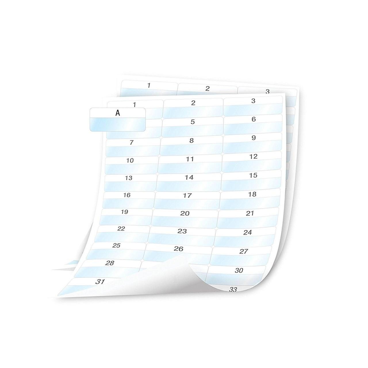 0071701002785 - DYMO XTL 1008 Etikettenbogen Weiß auf Transparent (23 x 54 mm)