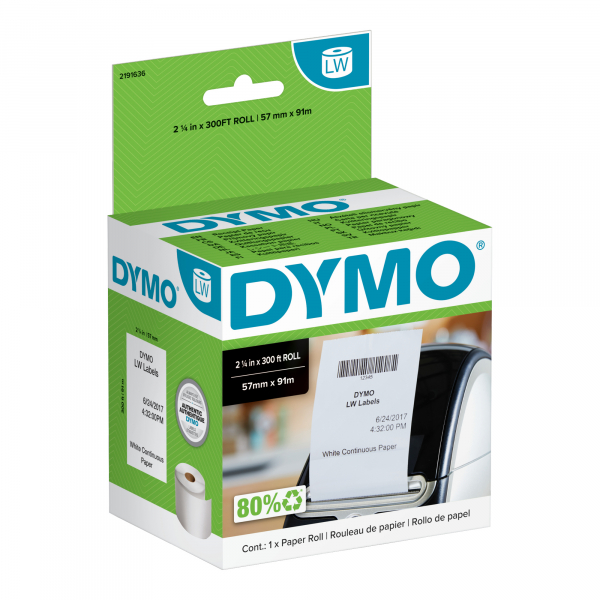 0071701063670 - DYMO Thermokassenrolle LabelWriter 2191636 57x91mm ws   0071701063670 Newell Rubbermaid