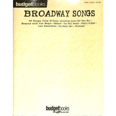 0073999044928 - Budget books - Broadway songs