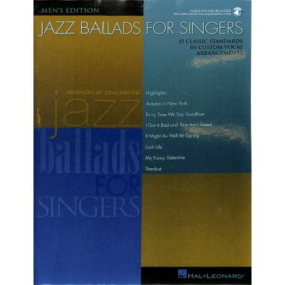 0073999158243 - Jazz ballads for singers - mens edition