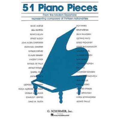 0073999275803 - 51 piano pieces from the modern repertoire