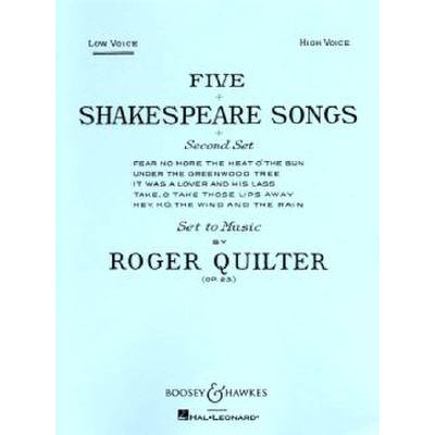 0073999289787 - 5 Shakespeare songs op 23