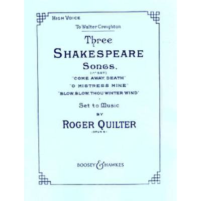 0073999456288 - 3 Shakespeare songs op 6