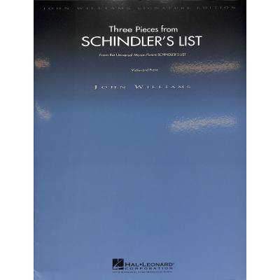 0073999499544 - Schindlers list - 3 pieces from  for Itzhak Perlman