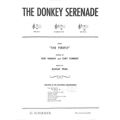 0073999506303 - Donkey Serenade