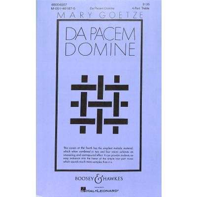 0073999540482 - Da pacem domine