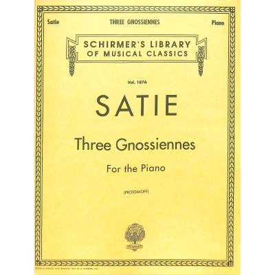 0073999624809 - 3 Gnossiennes