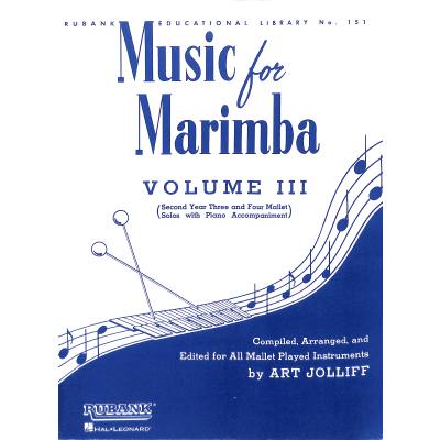 0073999711608 - Music for marimba 3