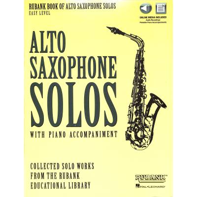 0073999798968 - Rubank book of alto saxophone solos