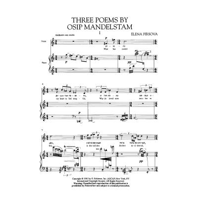 0073999815573 - 3 Gedichte von Ossip Mandelstam op 23