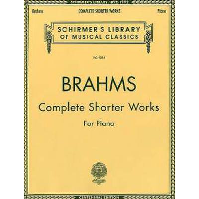 0073999823929 - Complete shorter works for piano