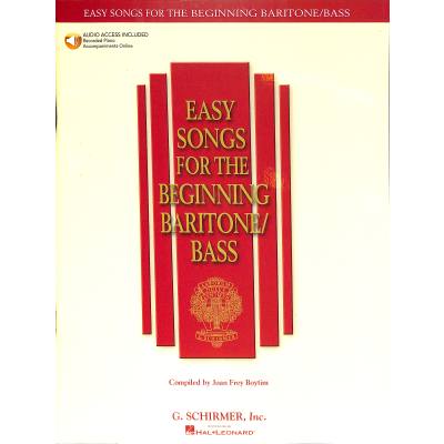 0073999837599 - Easy songs for the beginning baritone   bass