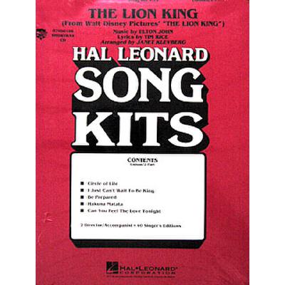 0073999901078 - THE LION KING - THE SONG KIT 34 UNISION 2 PART