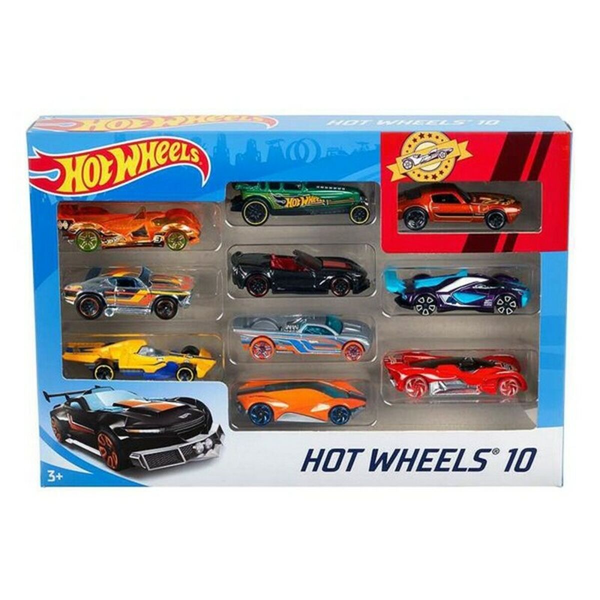 0074299548864 - 54886 sort - Hot Wheels - Die Cast Fahrzeuge 10-er Pack mehrfach sortiert