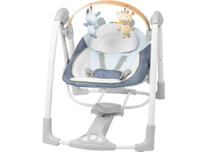 0074451169258 - Babywippe INGENUITY Swing n Go Portable Swing™ - Chambray blau Baby Babywippen mit Melodien und Geräuschen