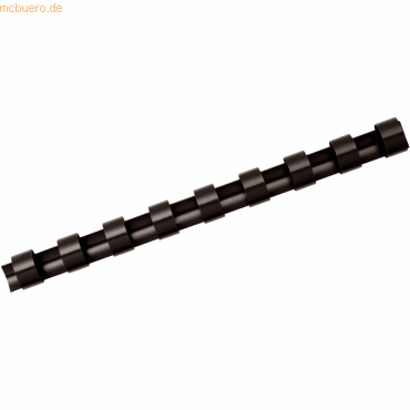 0077511533037 - 10 x Plastikbinderücken A4 21 Ringe schwarz 6mm VE=25 Stück