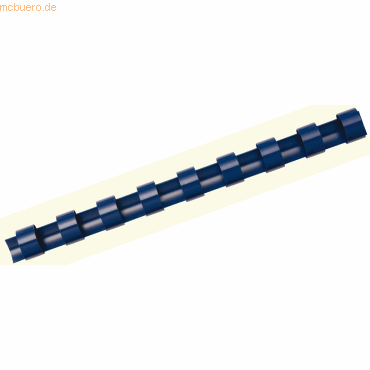 0077511533051 - Plastikbinderücken A4 21 Ringe blau 8mm VE=25 Stück