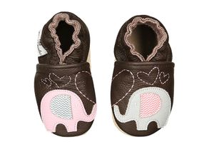 0083351584535 - - Krabbelschuhe Elephant Kiss braun (Größe 18 19)