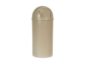 0086876156881 - Abfallbehälter (PE) feuerhemmend Volumen 80 l HxØ 1070 x 455 mm beige