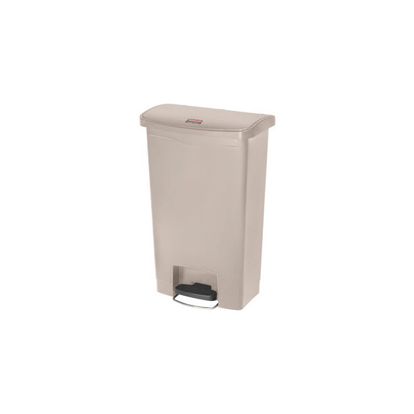 0086876223927 - Slim Jim Step-On Tretabfalleim beige 50 Liter Kunstst 0086876223927 Rubbermaid