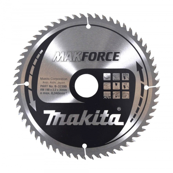 0088381421201 -  B-32390 MAKFORCE Kreissägeblatt 1900 mm 60 Zähne 0088381421201 makita