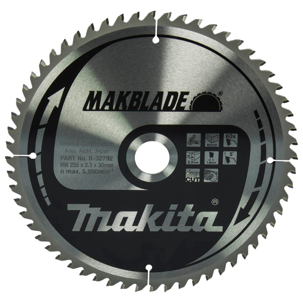 0088381421607 - B-32792 Kreissägeblatt 2550 mm 60 Zähne 0088381421607 Makita