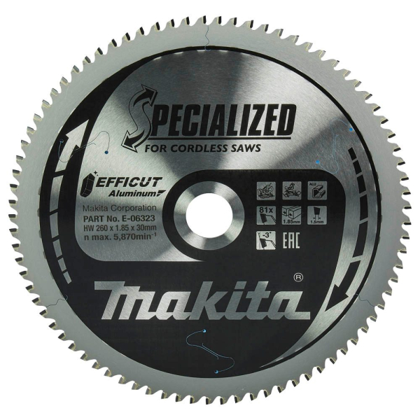 0088381568975 - E-06323 Kreissägeblatt 2600 mm 81 Zähne 0088381568975 Makita