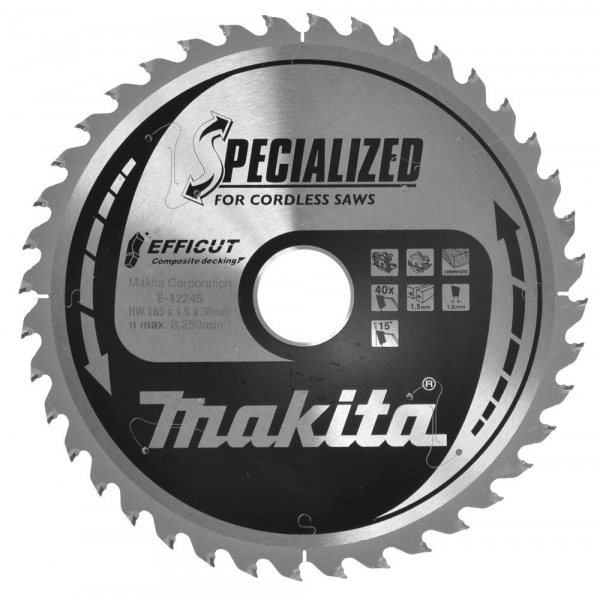 0088381572033 -  E-12245 EFFICCUT Kreissägeblatt 1850 mm 40 Zähne 0088381572033 makita