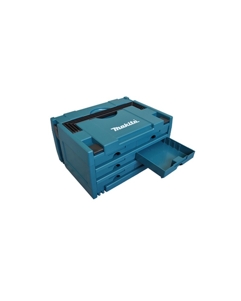 0088381580809 - Makita MAKSTOR 36 Kasten für Kleinteile Schwarz Blau 0088381