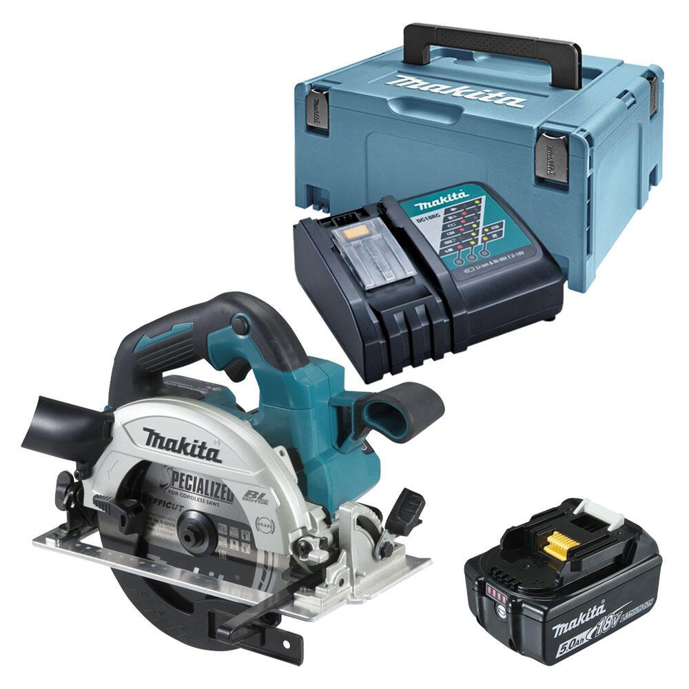 0088381862981 - makita DHS660RTJ Akku-Handkreissäge-Set 180 V mit 2 Akkus