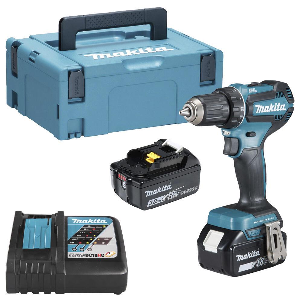 0088381866361 - makita DDF485RFJ Akku-Bohrschrauber 180 W mit 2 Akkus